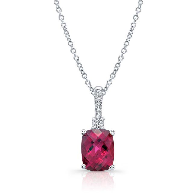 Platinum Six Strand Pink Tourmaline Diamond Gumdrop Choker Necklace | Chris Correia Fine Jewelry