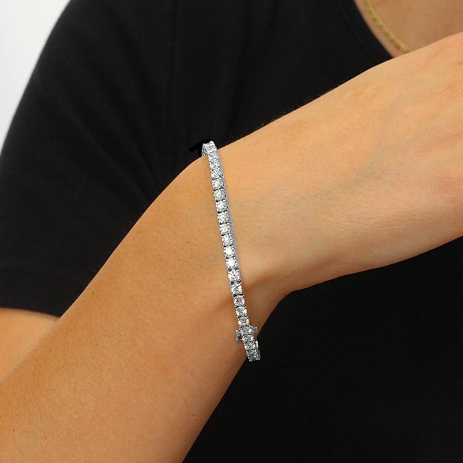 7 Carat Moissanite Tennis Bracelet Image 4