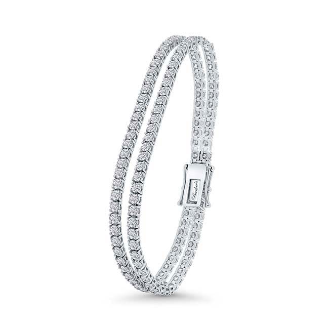 10 Carat 2 Row Lab Diamond Tennis Bracelet