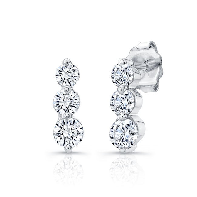 Small Diamond Journey Earrings