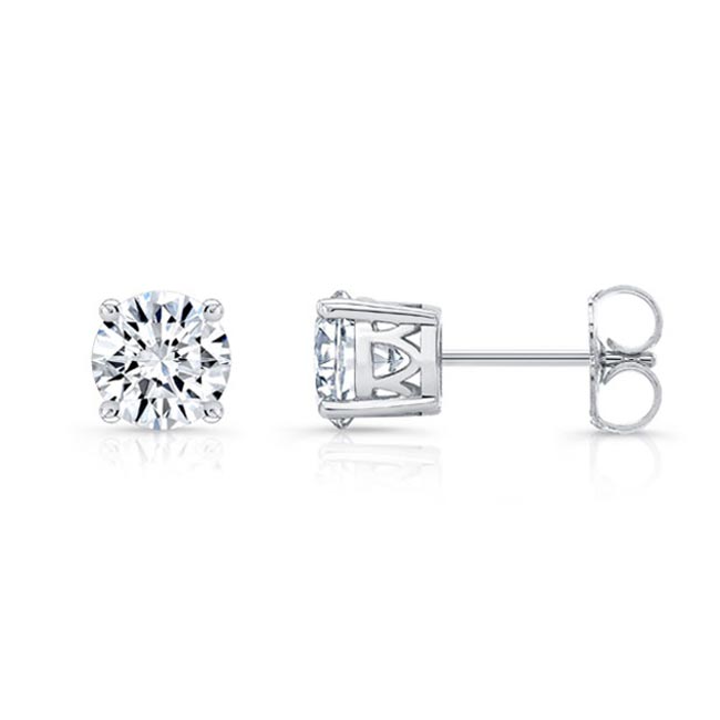 2 Carat Lab Grown Diamond Studs Image 2