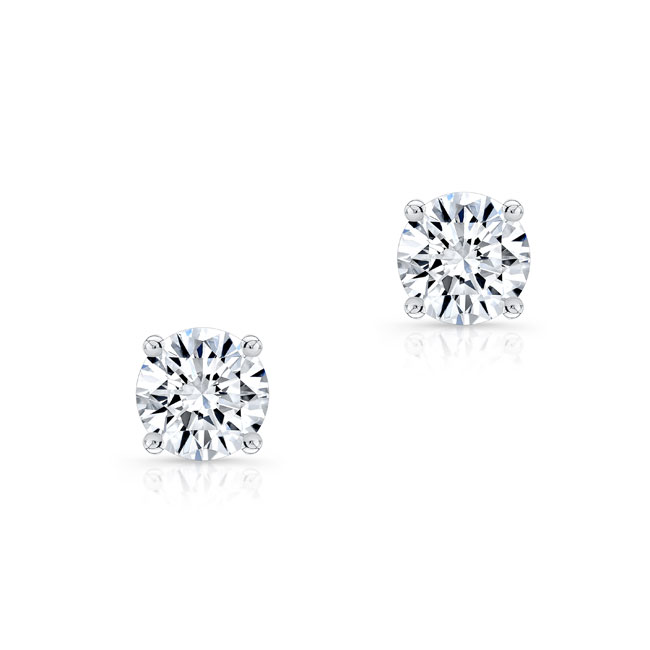 Half Carat Moissanite Studs Image 2