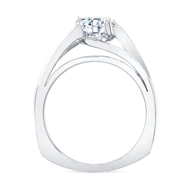 Wide Split Shank Solitaire Ring Image 2