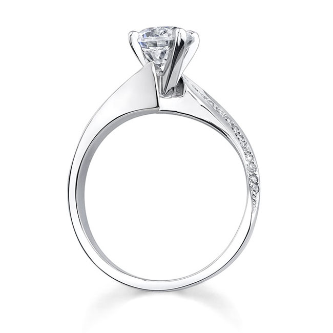 Curved Shank Engagement Ring Image 2