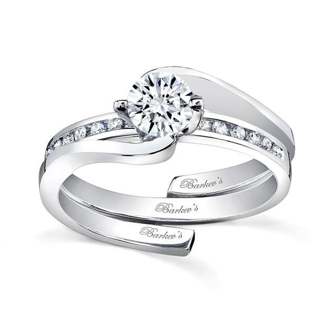 Half Prong Moissanite Bridal Set