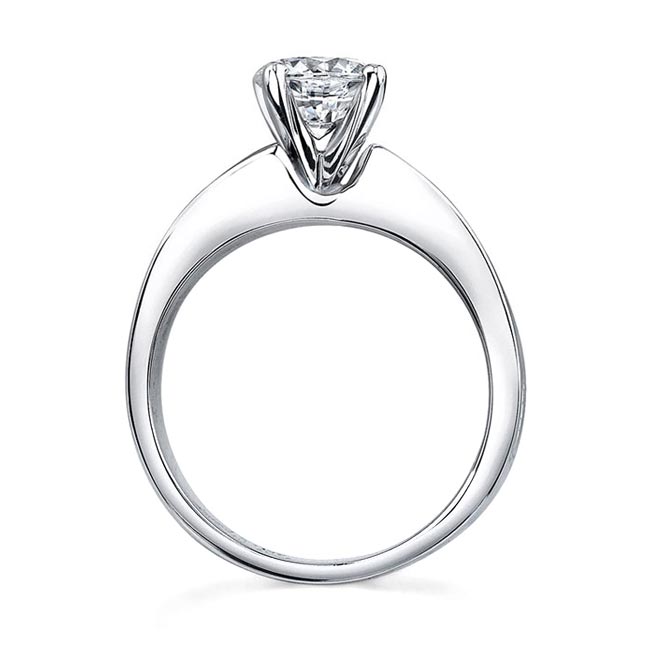 Milgrain Pave Engagement Ring Image 2