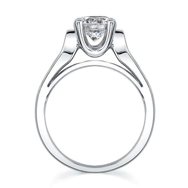 Straight Loop Solitaire Ring Image 2