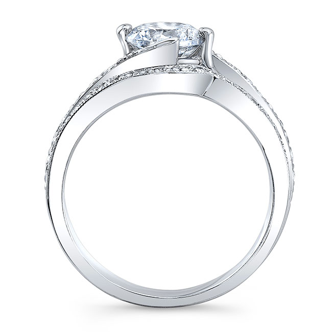 Bypass Moissanite Bridal Set Image 2