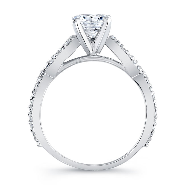 Moissanite Infinity Engagement Ring Image 2