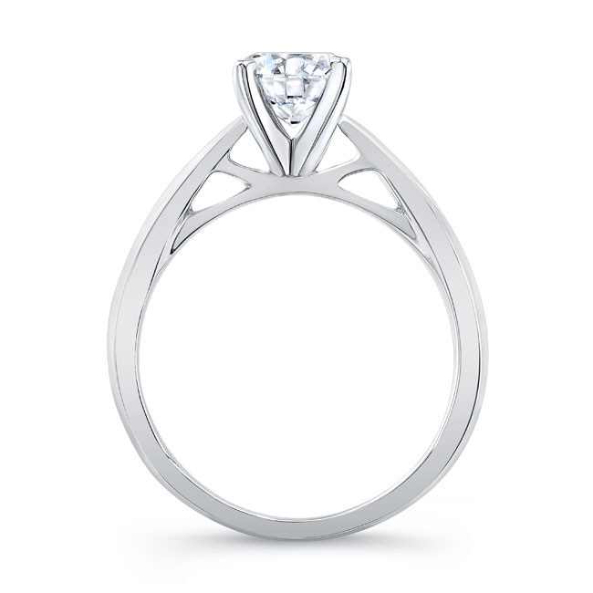 Platinum Tapered Solitaire Ring Image 2