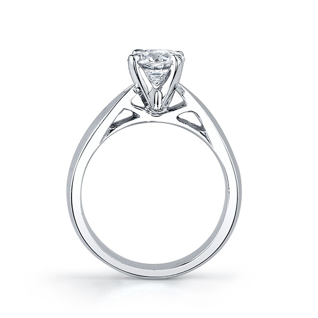 Pinched Solitaire Ring Image 2