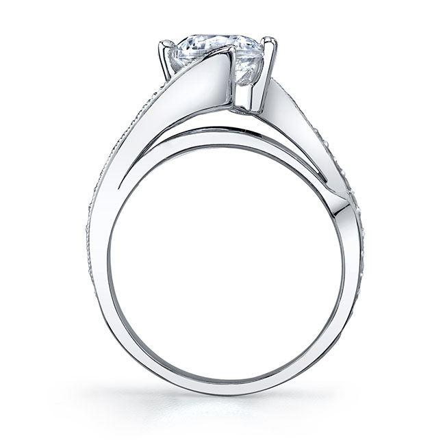 2 Prong Lab Diamond Engagement Ring Image 2