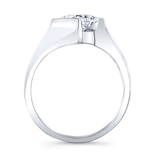 Princess Moissanite Solitaire Ring Image 2