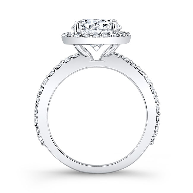 2 Carat Halo Engagement Ring Image 2