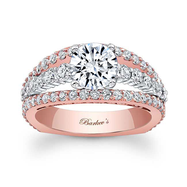 White Rose Gold Art Deco Diamond Ring