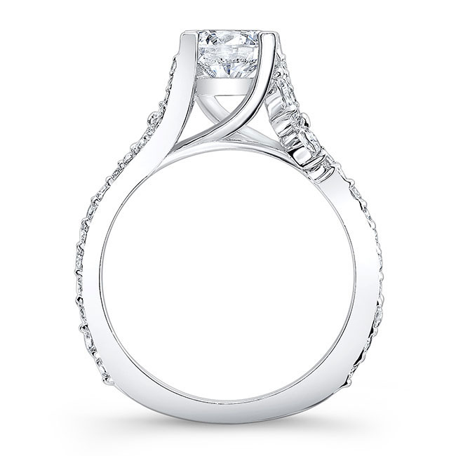 White Gold 1 Carat Round Diamond Ring Image 2