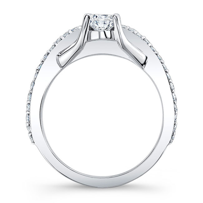 Unique Half Carat Moissanite Bridal Set Image 2