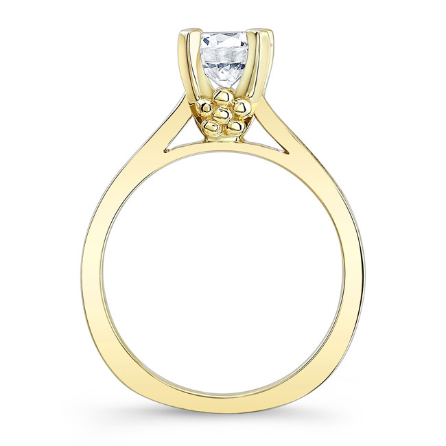 Yellow Gold Channel Set Diamond Ring Image 2