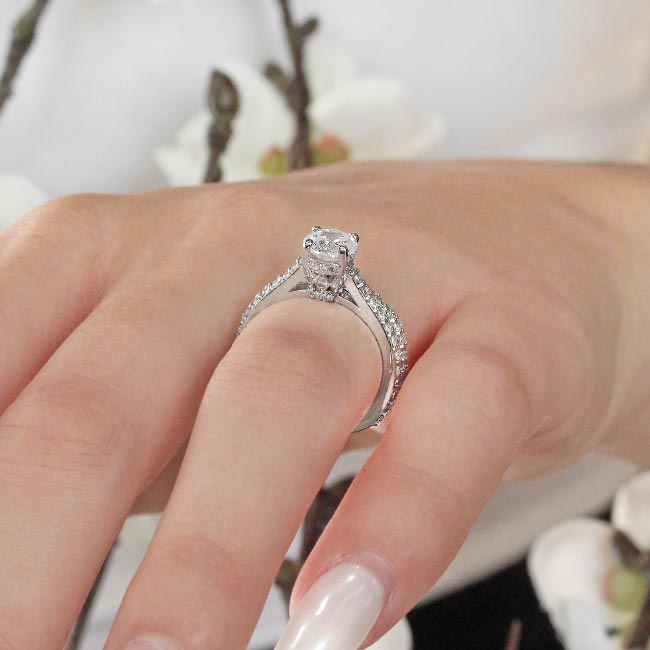 Traditional Moissanite Ring Set Image 5