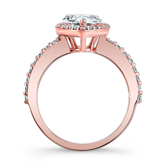 Rose Gold Pear Shaped Ring Image 2