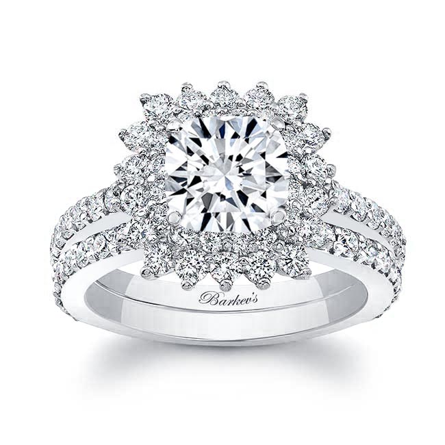 Starburst Wedding Ring Set