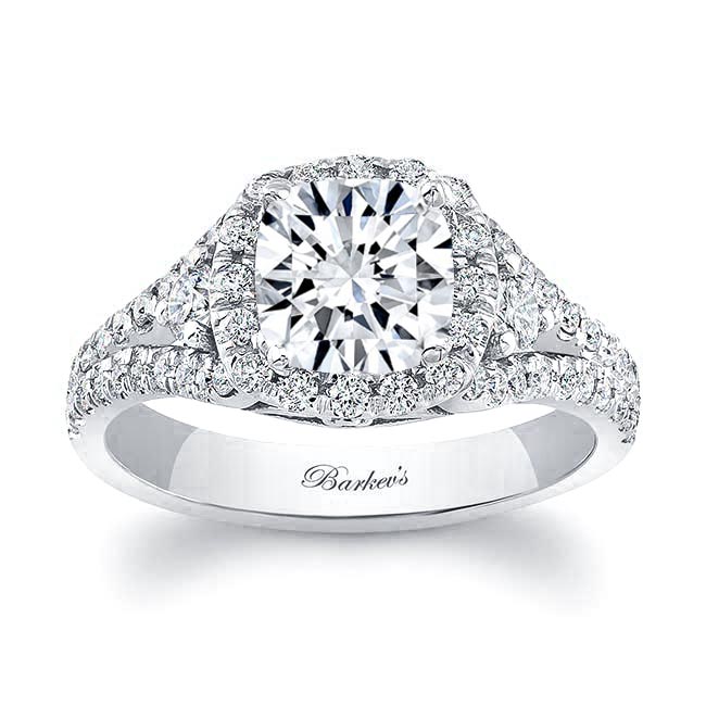 1.5 Carat Cushion Cut Moissanite Ring