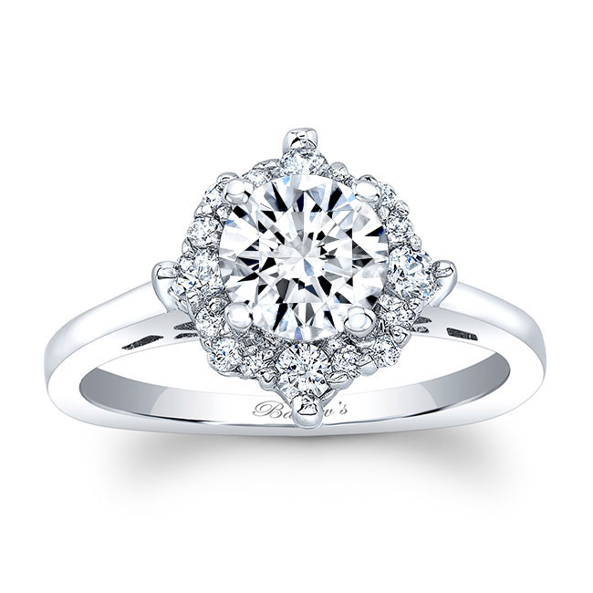 Round Halo Engagement Ring