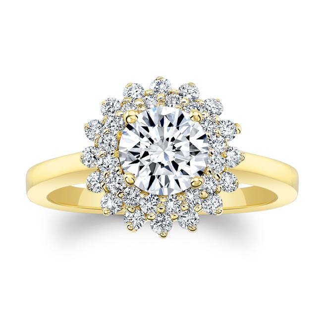 Yellow Gold Starburst Ring