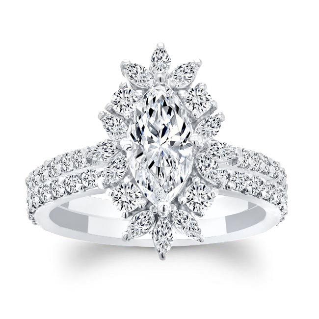 Marquise Diamond Wedding Set