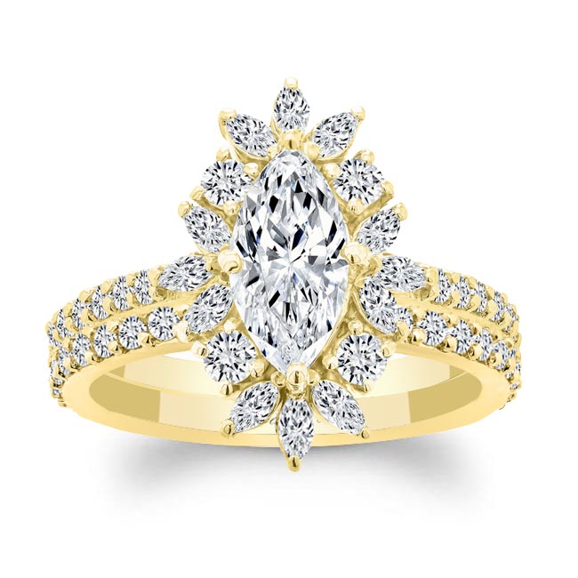 Marquise Diamond Wedding Set