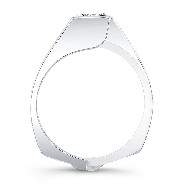 Interlocking Princess Cut Ring Set Image 2