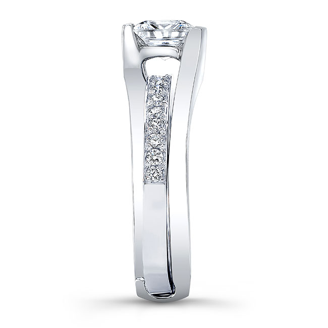 Interlocking Princess Cut Ring Set Image 3