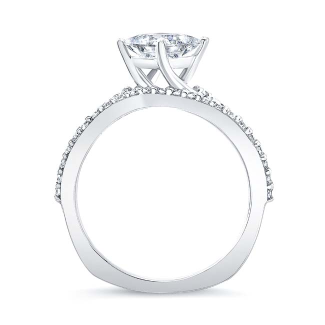 2 Carat Princess Cut Twist Bridal Set Image 2