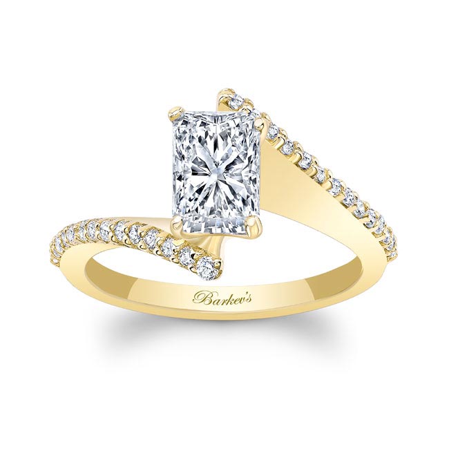 Radiant Cut Pave Engagement Ring