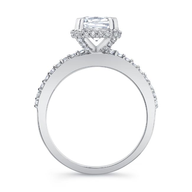 Cushion Halo Engagement Ring Image 2