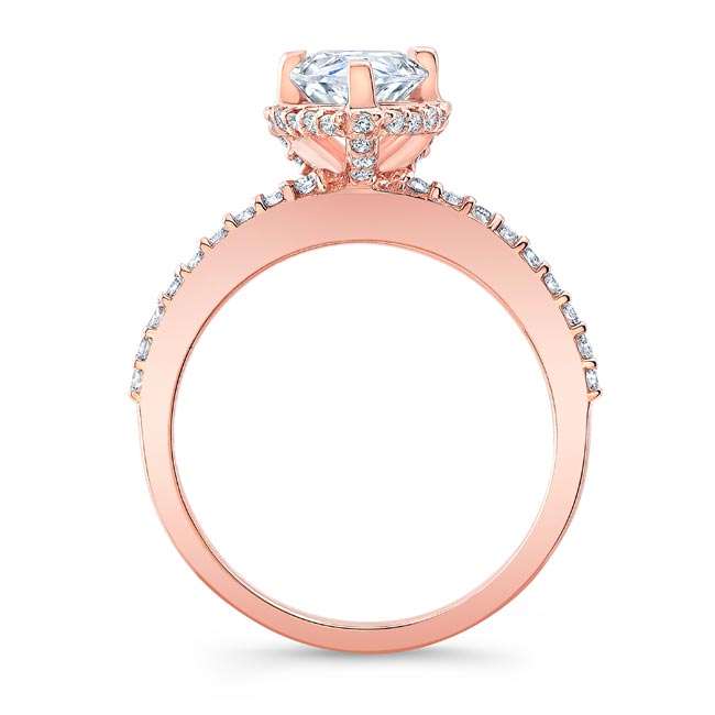 Rose Gold Teardrop Engagement Ring Image 2