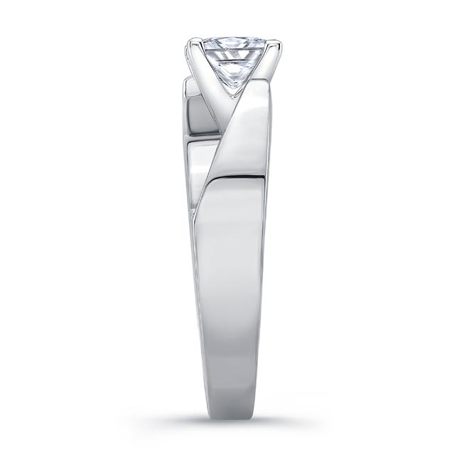 Princess Cut Cathedral Solitaire Ring Image 3