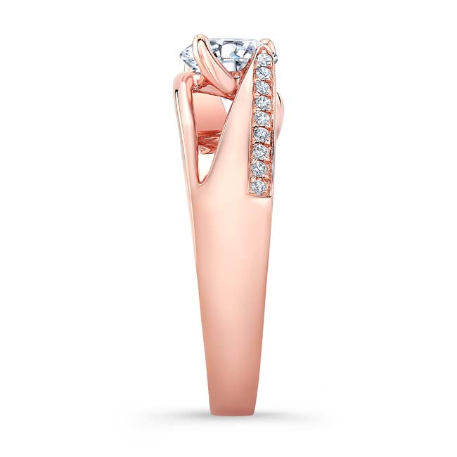 Rose Gold Pave Diamond Ring Image 3