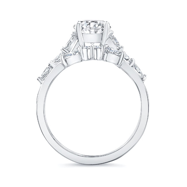 White Gold Marquise Accent Wedding Set Image 2