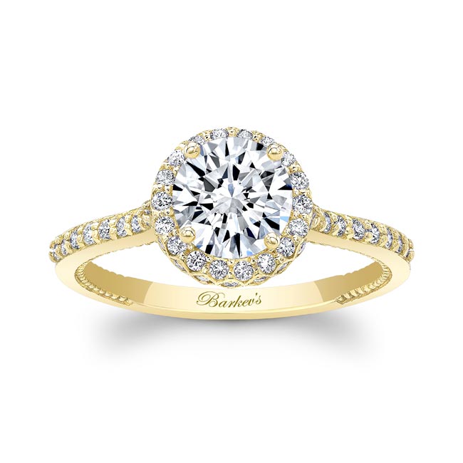 Round Halo Diamond Ring