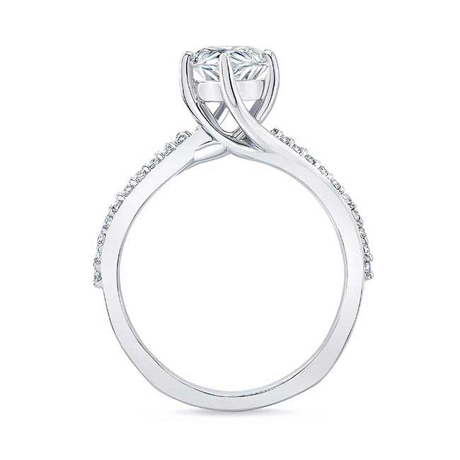 Marquise Engagement Ring With Twisted Band Image 2