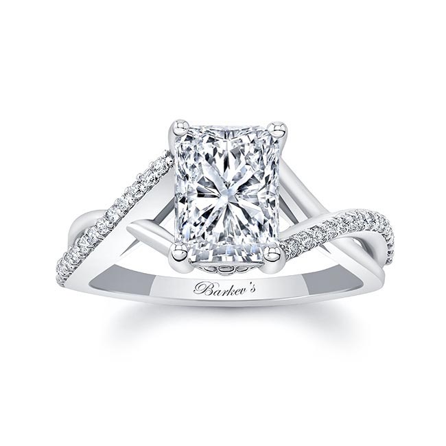 White Gold 2 Carat Radiant Cut Diamond Ring