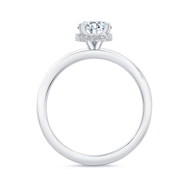 Lia Oval Lab Grown Diamond Engagement Ring Image 2