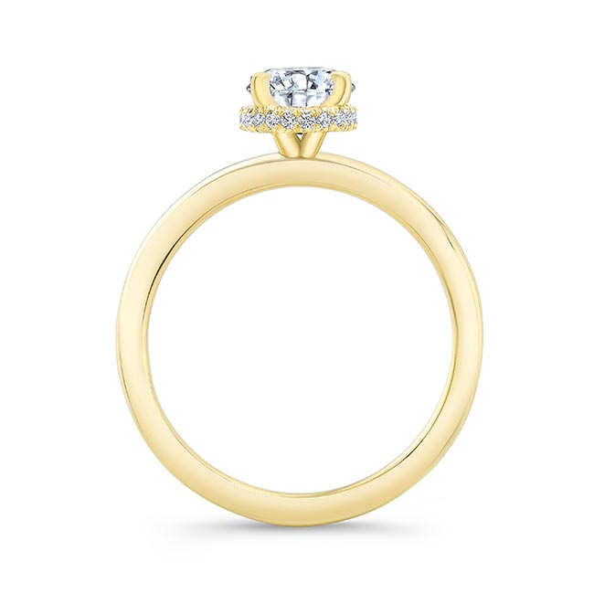 Yellow Gold Lia Oval Engagement Ring Image 2