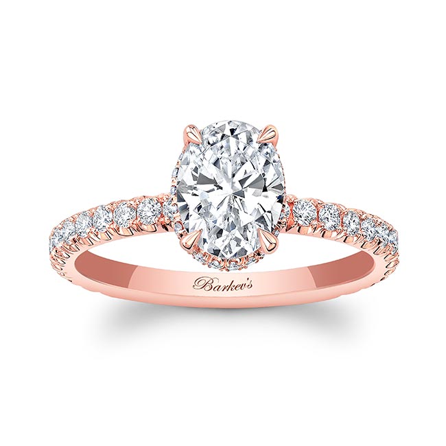 Rose Gold 1.25 Carat Oval Moissanite Ring