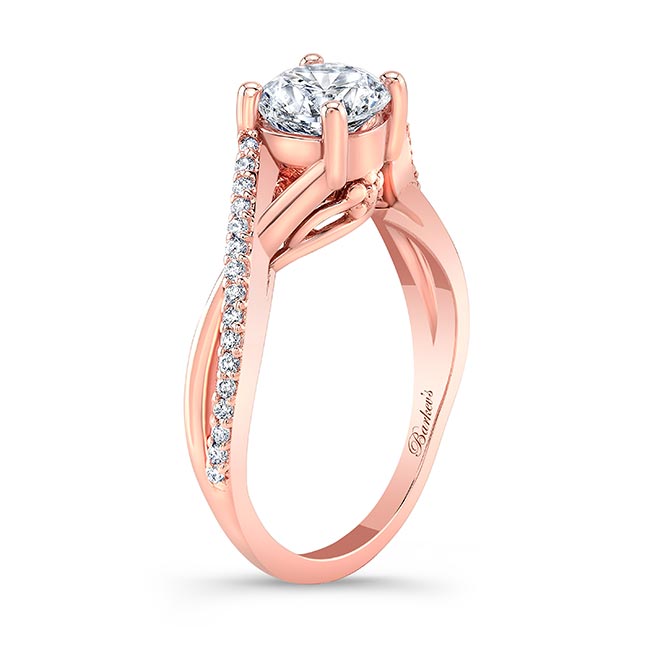 Rose Gold One Carat Diamond Ring Image 2