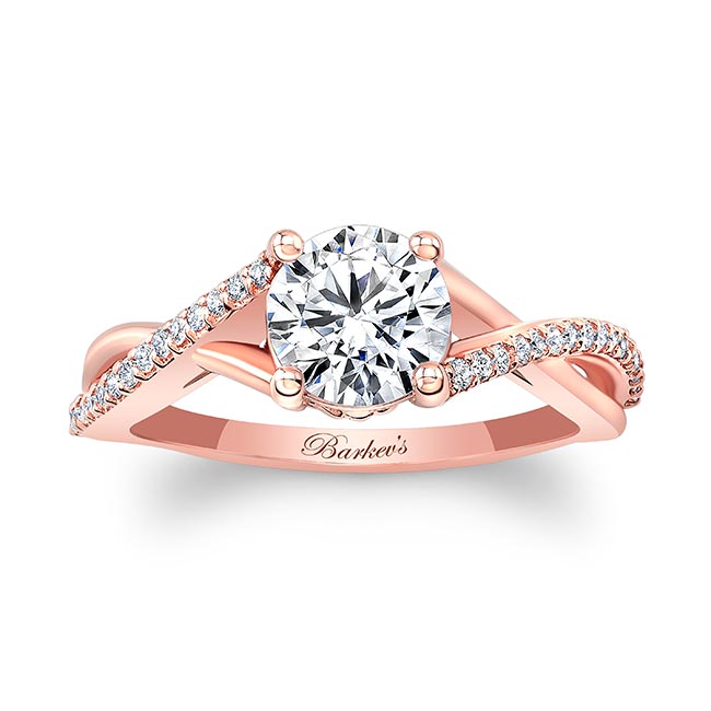 Rose Gold One Carat Diamond Ring