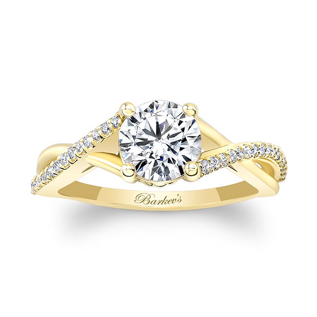 Yellow Gold One Carat Diamond Ring