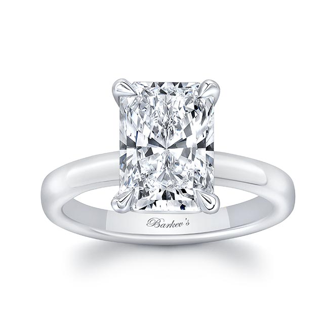 White Gold Lori Radiant Cut Solitaire Engagement Ring