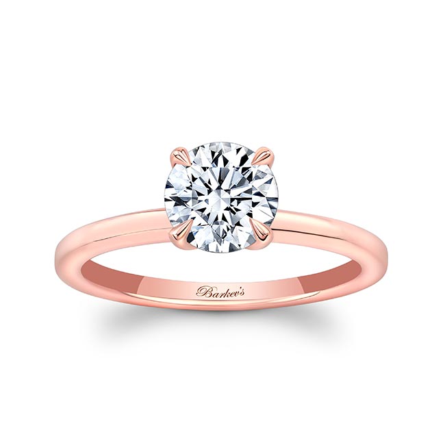 Rose Gold Lab Diamond Solitaire Ring